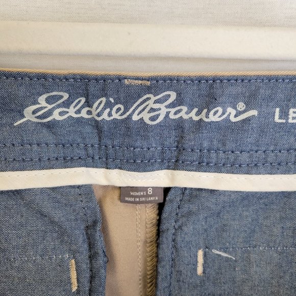 Eddie Bauer Women's Size 8 Pants Tan Khaki Legendwash Straight Leg - Picture 5 of 7